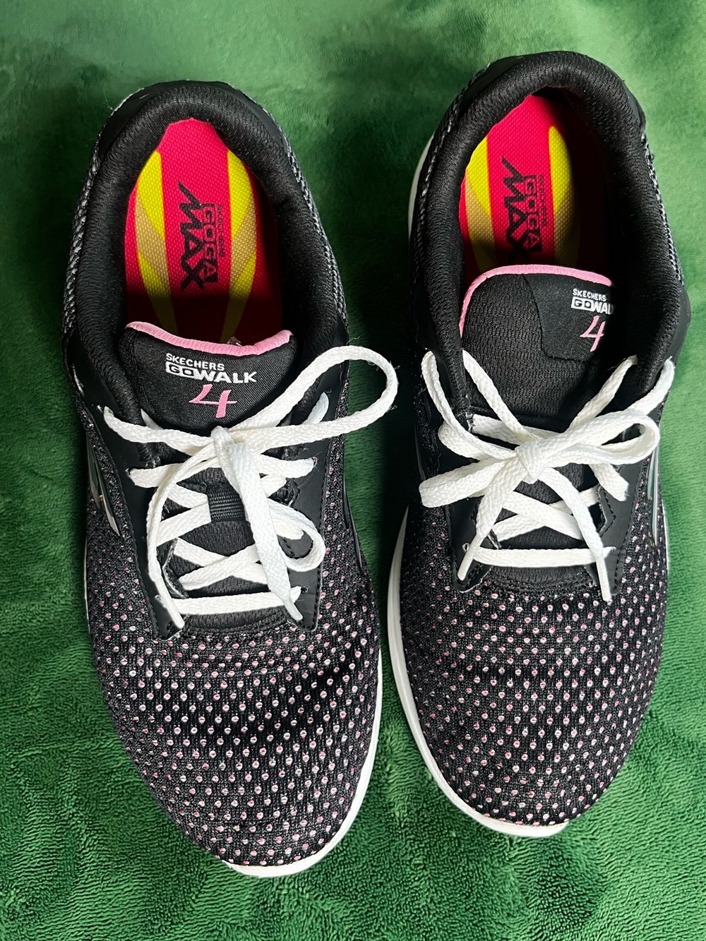 Skechers Black & Pink Women's Athletic Walking Sneakers - Picture 6 of 8